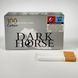 Сигаретные гильзы Dark Horse Carbon с угольным фильтром 100 штук 00008 фото 1