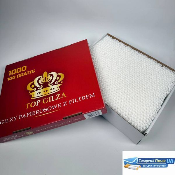 Гільзи для набивки сигарет Top Gilza 1000 штук твердая упаковка 00010 фото