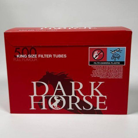 Сигаретні гільзи Dark Horse King Size Filter Tubes 500 штук 00013 фото