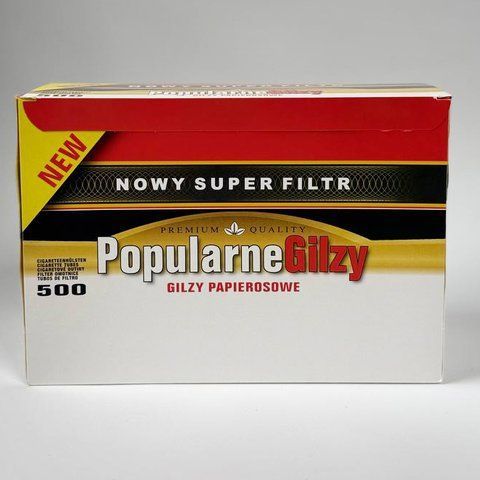 Сигаретні гільзи для набивання тютюну Popularne Gilzy 500 штук Польща  00016 фото