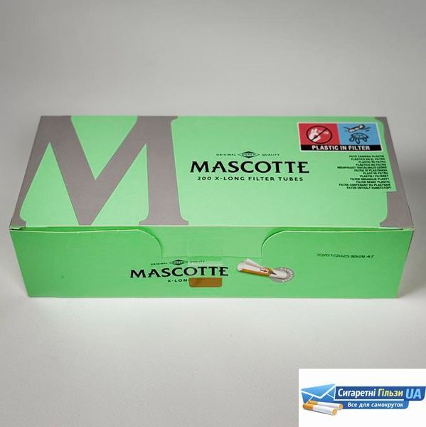 Сигаретные гильзы для самокруток с фильтром Mascotte X-Long 200 штук 00019 фото