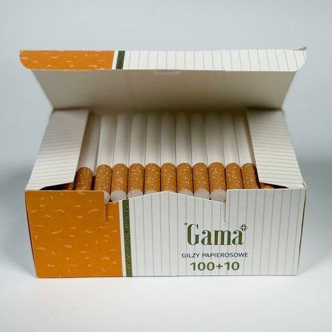 Сигаретні гільзи для самокруток з фільтром Gama 110 штук Classic 00021 фото